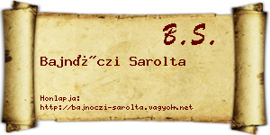 Bajnóczi Sarolta névjegykártya